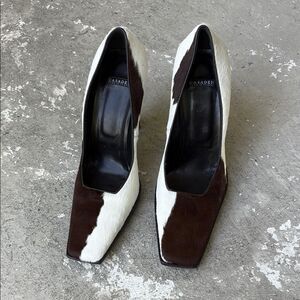 NWOT Casadei calf skin heels